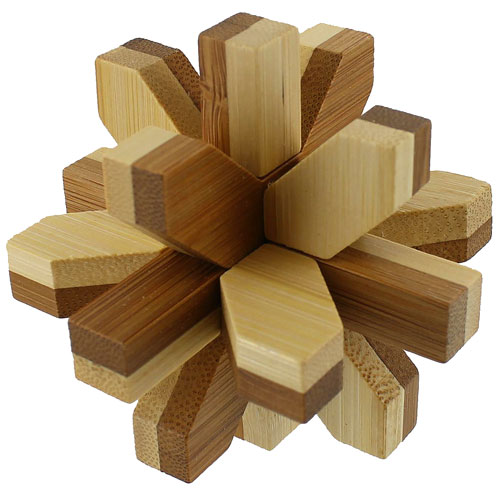 wooden mini snowflake Puzzle