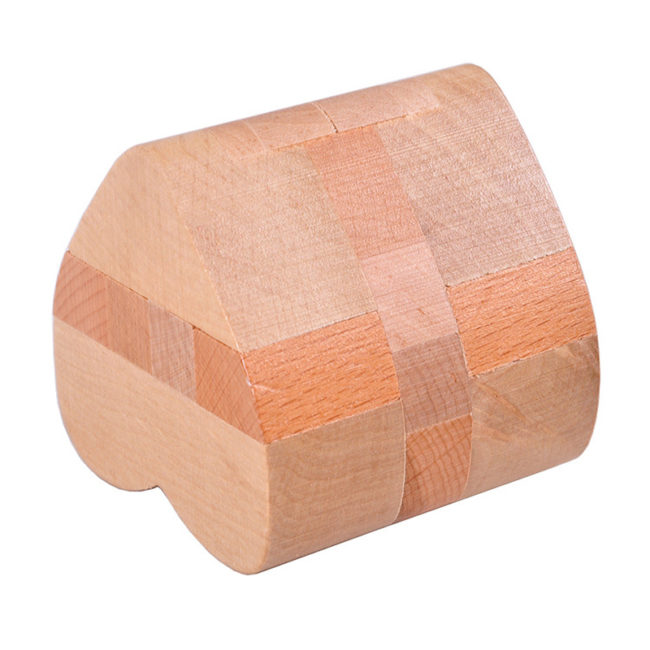 Luban Kongming Wooden Heart Lock Educational Puzzle Toy
