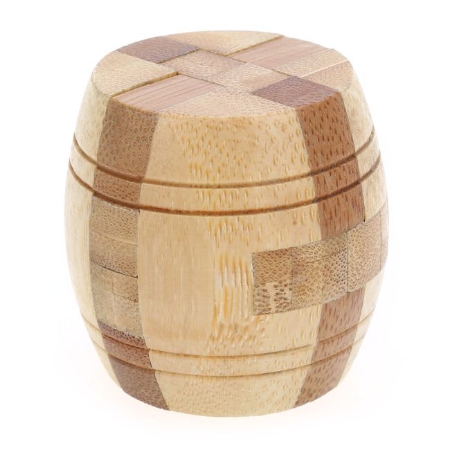 3D Wooden Kegs Puzzle brain teaser puzzle