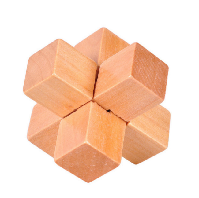3D Brain Teaser wooden burr puzzles