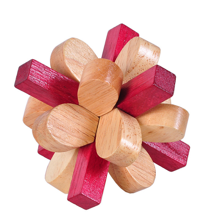 Puzzle Solution for Bamboo Wood Puzzle - Snowflake