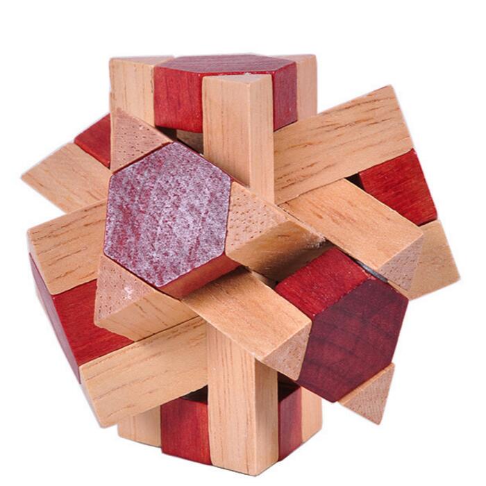 IQ test wooden interlock puzzle
