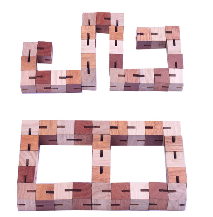 Solution of wooden kibble cube puzzle