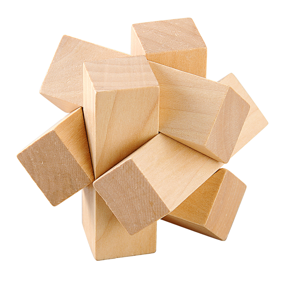 High quality natural wooden puzzle