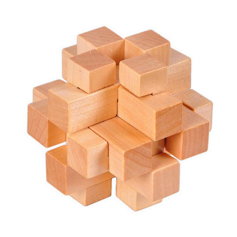 Wooden 12 pieces burr puzzle