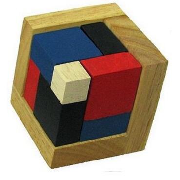 coffee table 4d wooden blocks