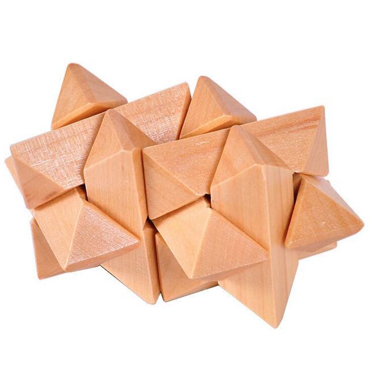 wooden traditional wood stars puzzle