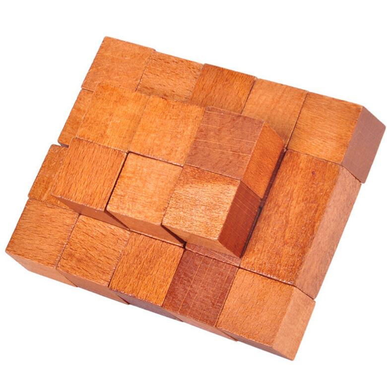 Beech Wooden large Irregular cube puzzle