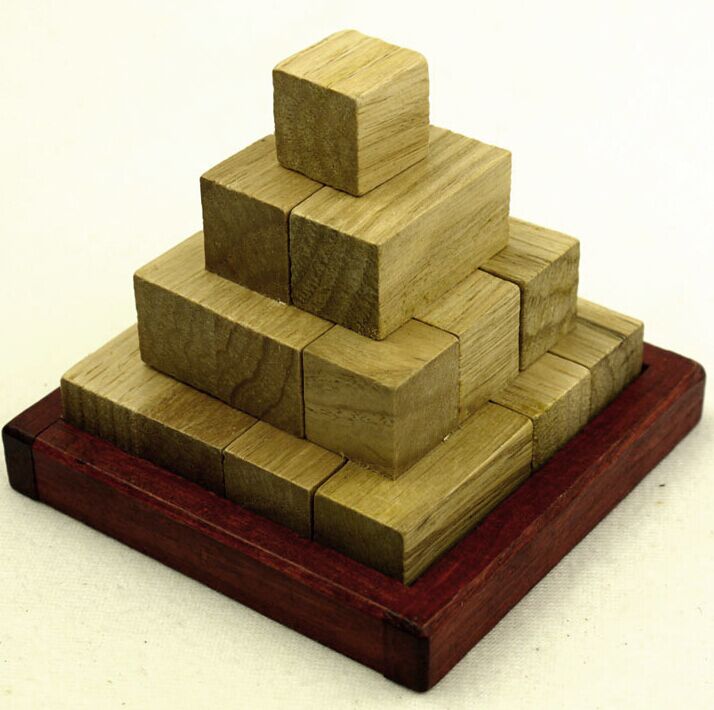 Brain Teaser Pagoda 3D Pyramid Puzzle