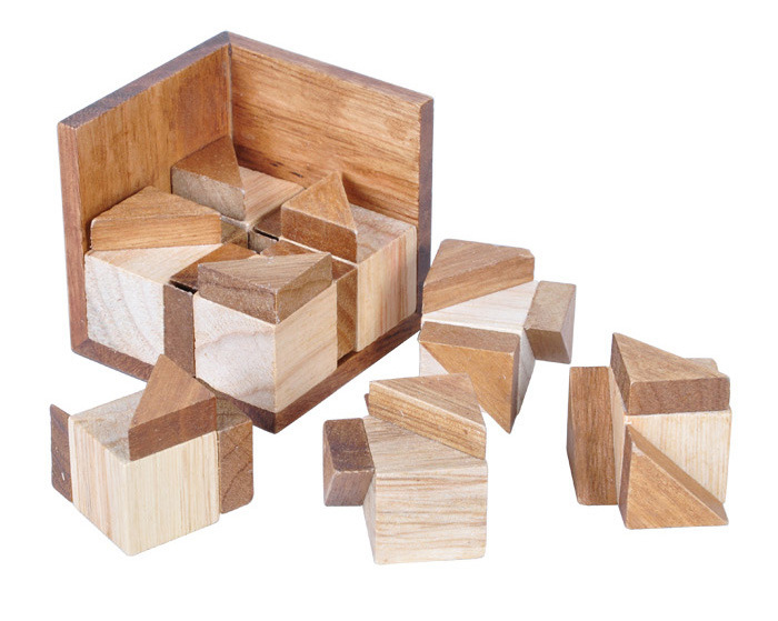 wooden assemble blocks puzzle