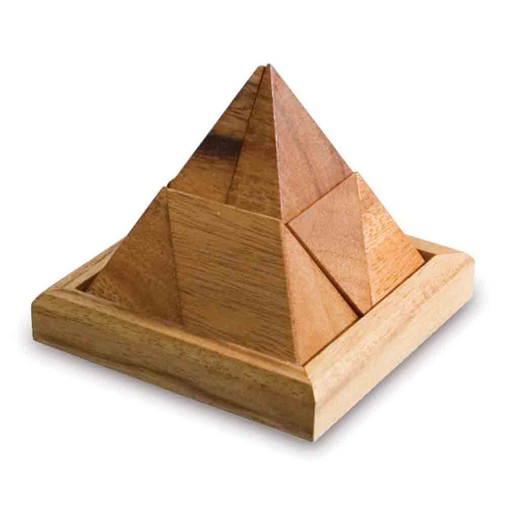 wooden pyramid puzzle