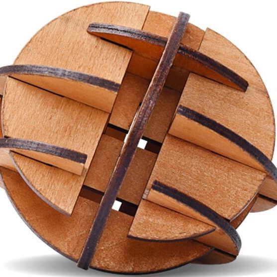 Plywood brain teaser puzzle