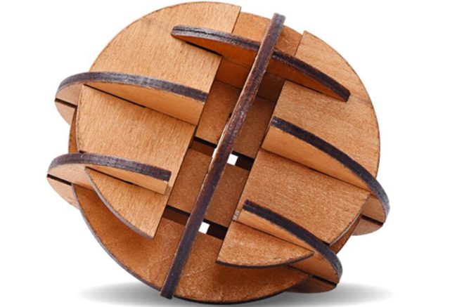 Plywood brain teaser puzzle