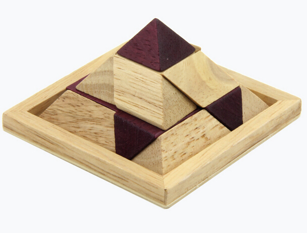 wooden pyramid puzzle