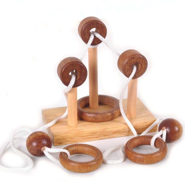 String Puzzle - Wooden Game, Wooden puzzle, Outdoor Game, Children ...