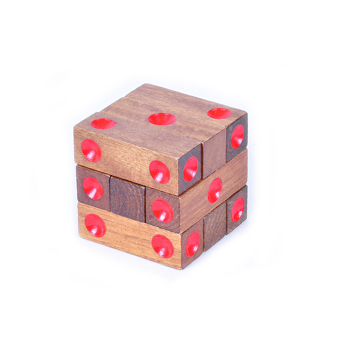 wooden stack dice