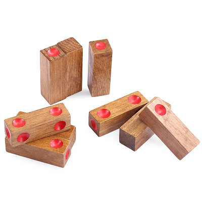 wooden assembly dice game