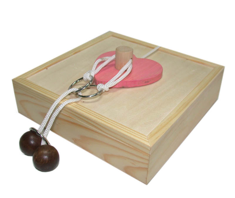 wooden lover heart box