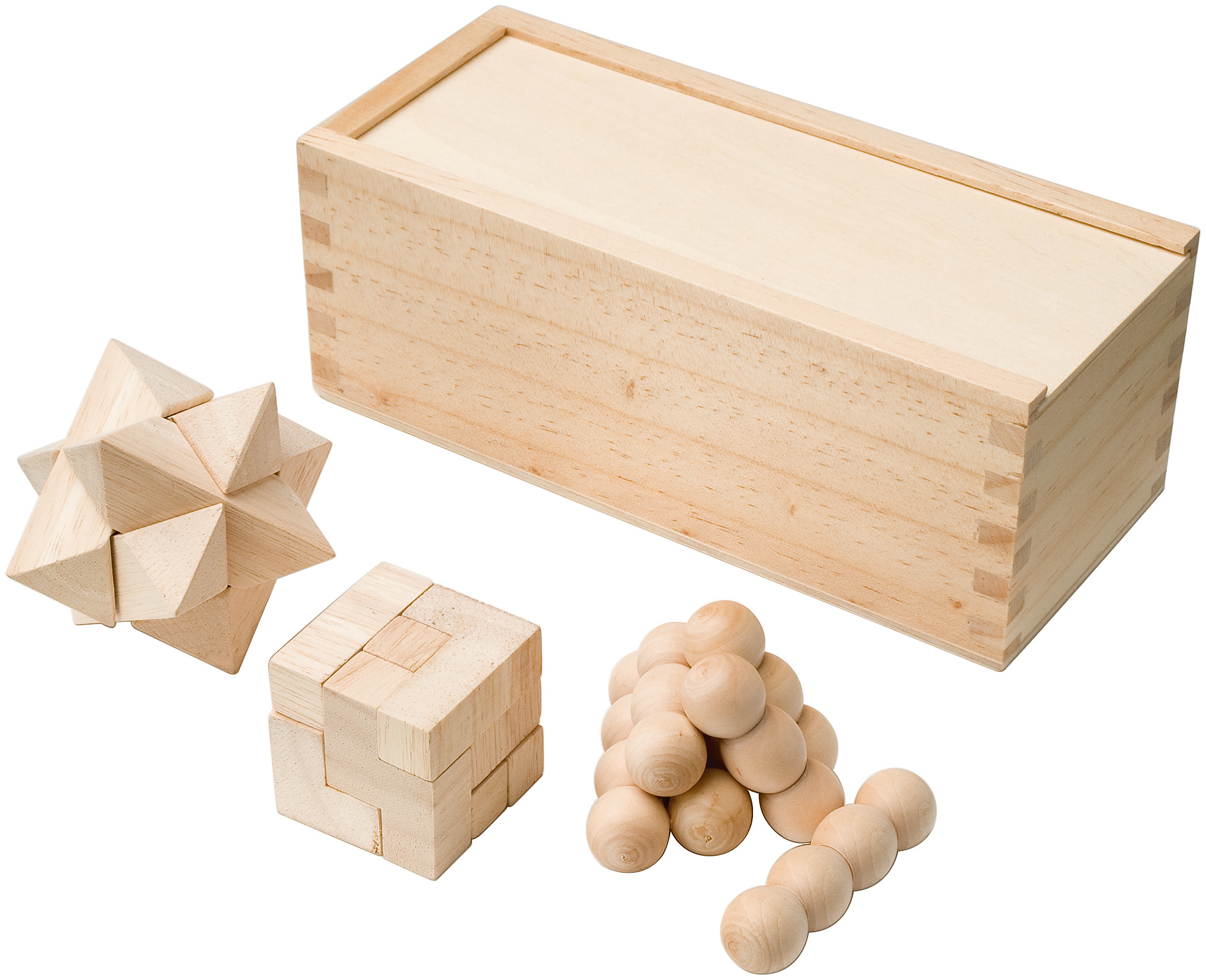 natural wooden 3 in 1 puzzle