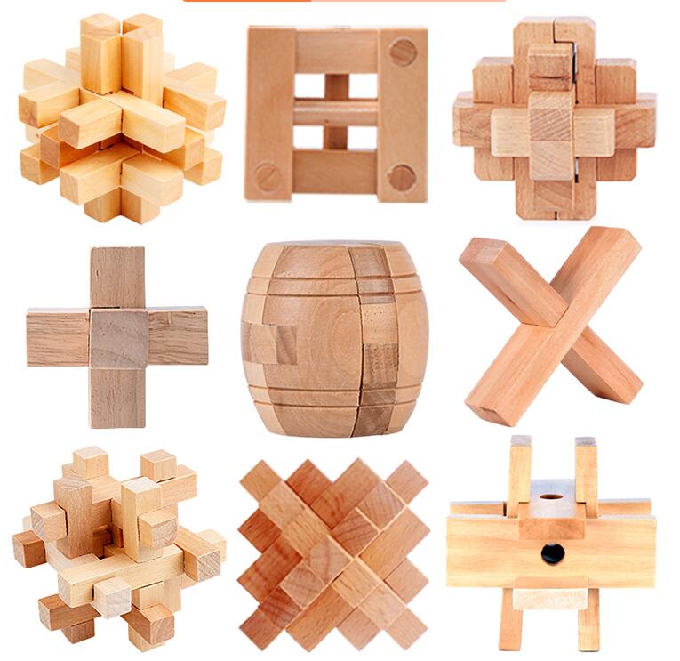 wooden table puzzle game
