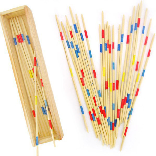 Wooden Mikado Spiel