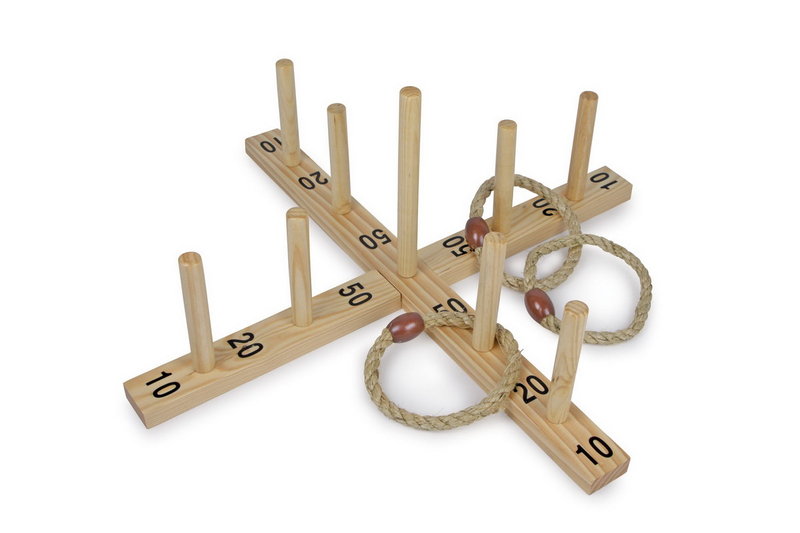 thumbnail interactive-video image 1 of BEX Tournament Of Knights Garden Game - Classic Swedish Wooden Tossing Game For Families & Friends 1 of 4