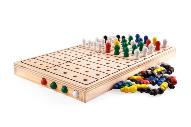 wooden strategy board game