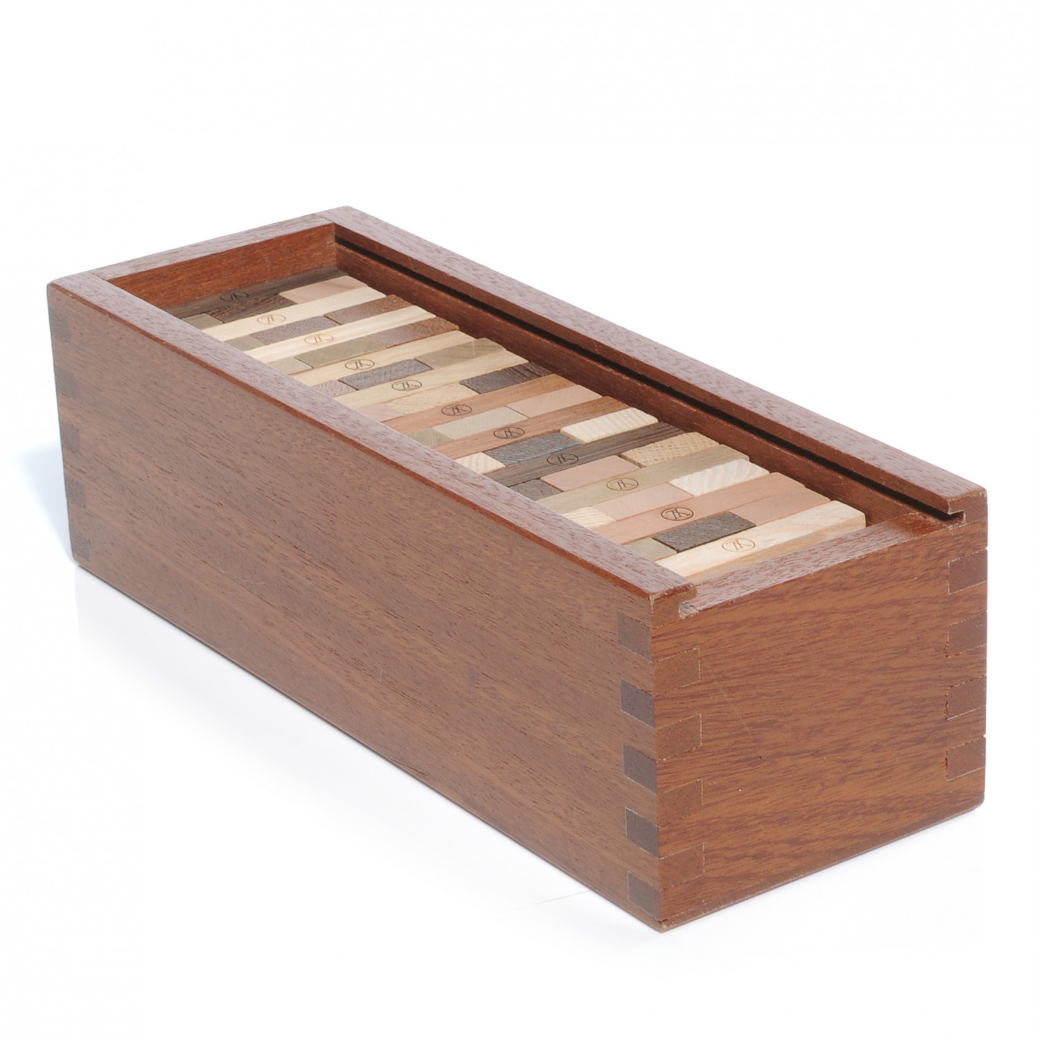 wooden Jenga in wood box