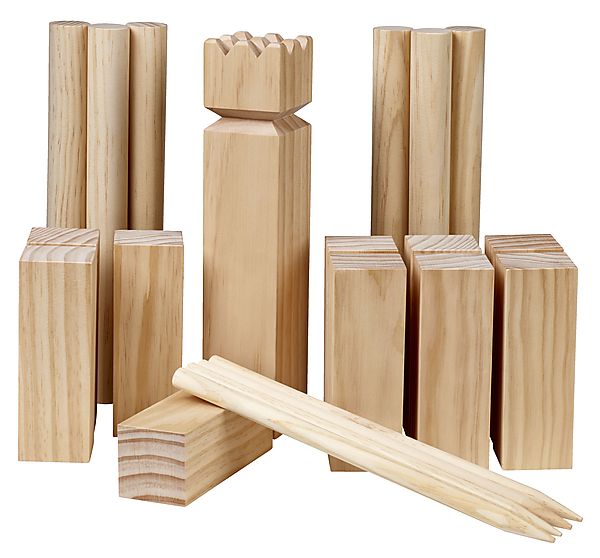 wooden garden game set