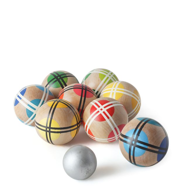 wooden garden ball game