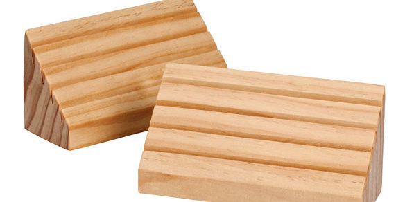 wooden playing card rack