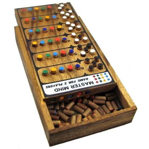 wooden master mind game