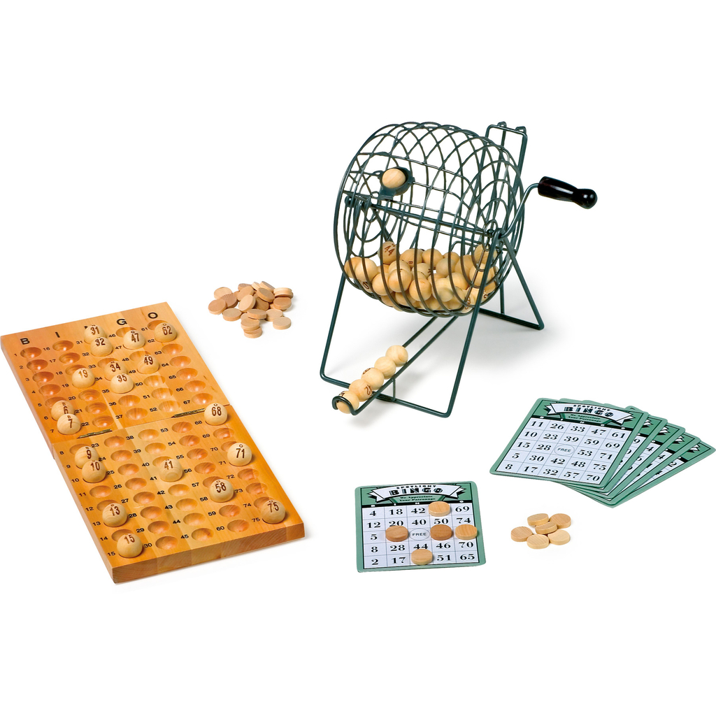 wooden bingo board game