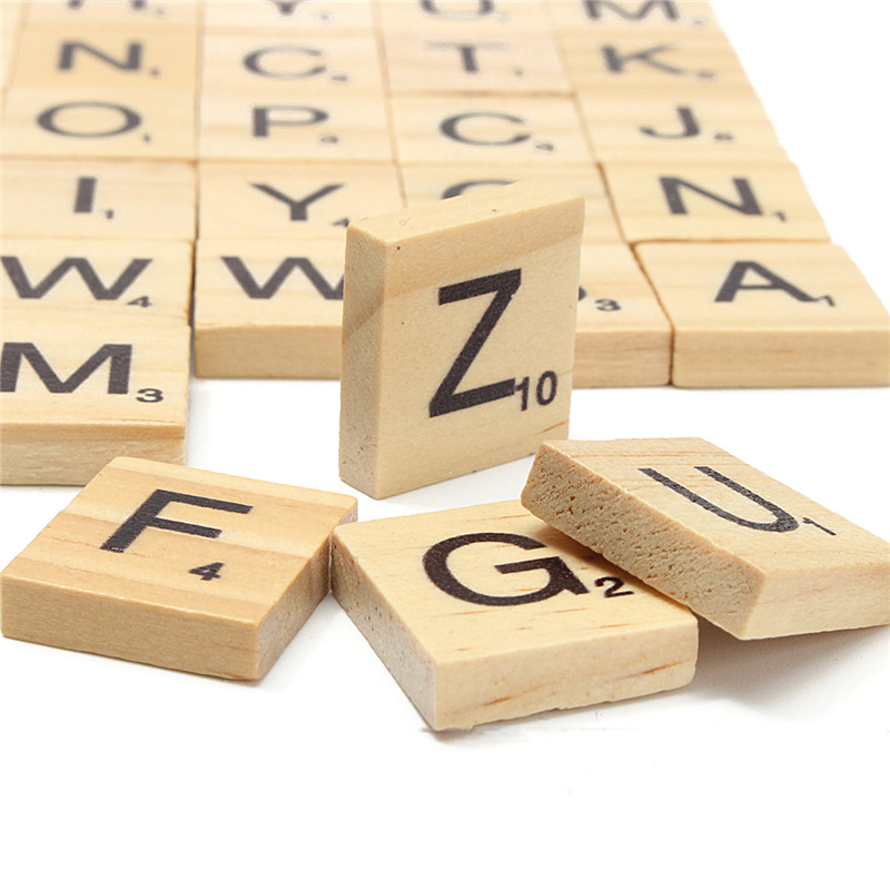 Wooden letter game