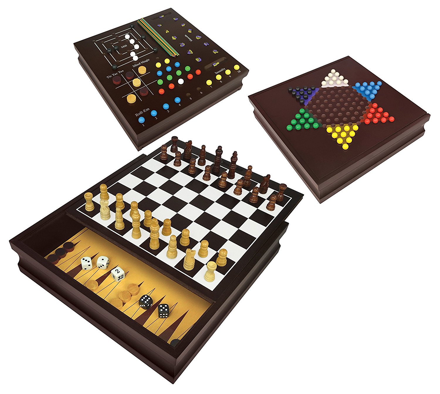 wooden strategy game center