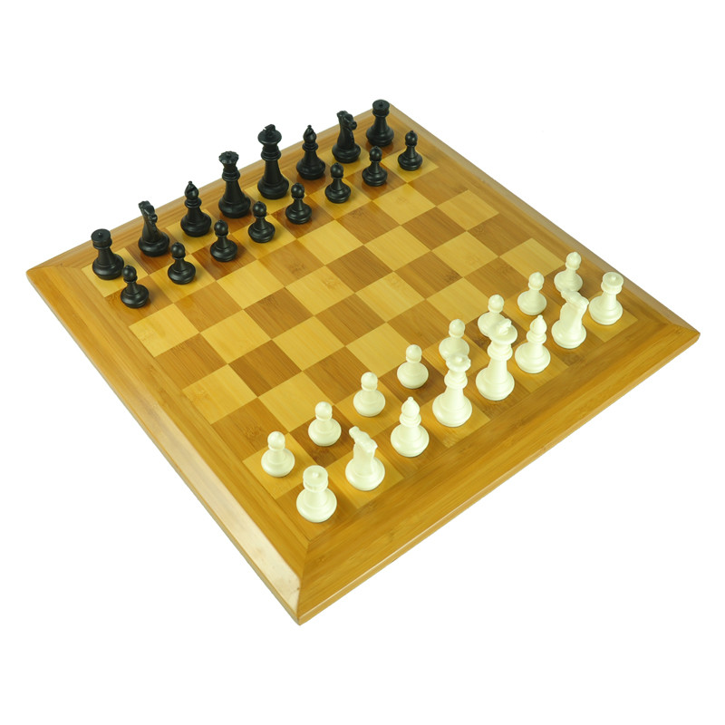 wooden chess board game