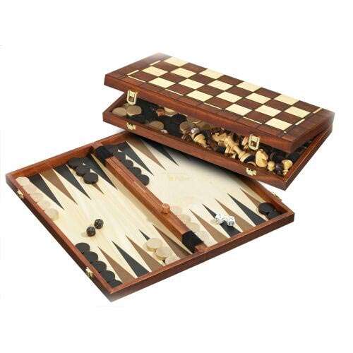 Wooden 3 in 1 Chess set