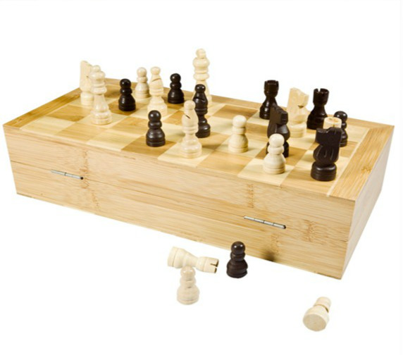 bamboo chess box set