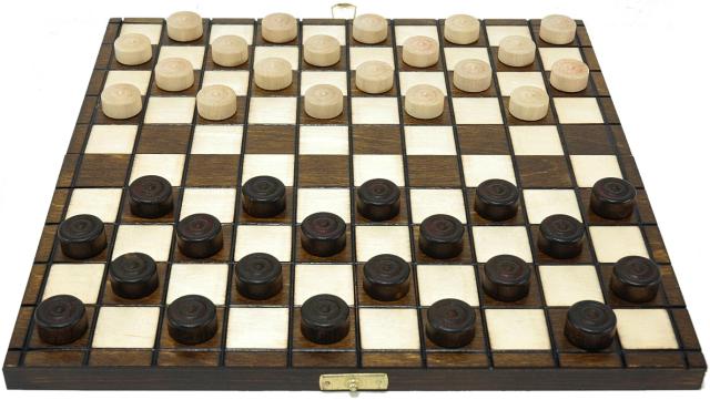 wooden collection checkers