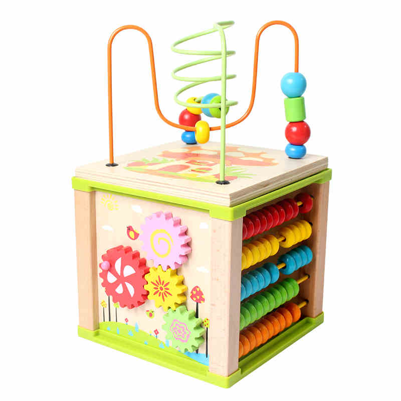 wooden baby activity toy