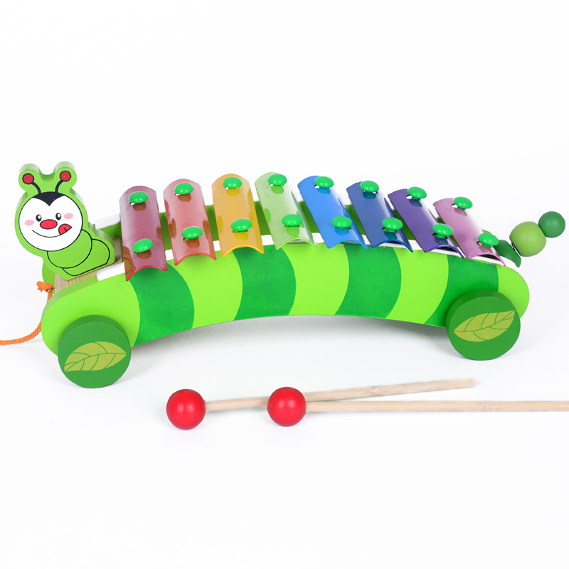 wooden baby move toy