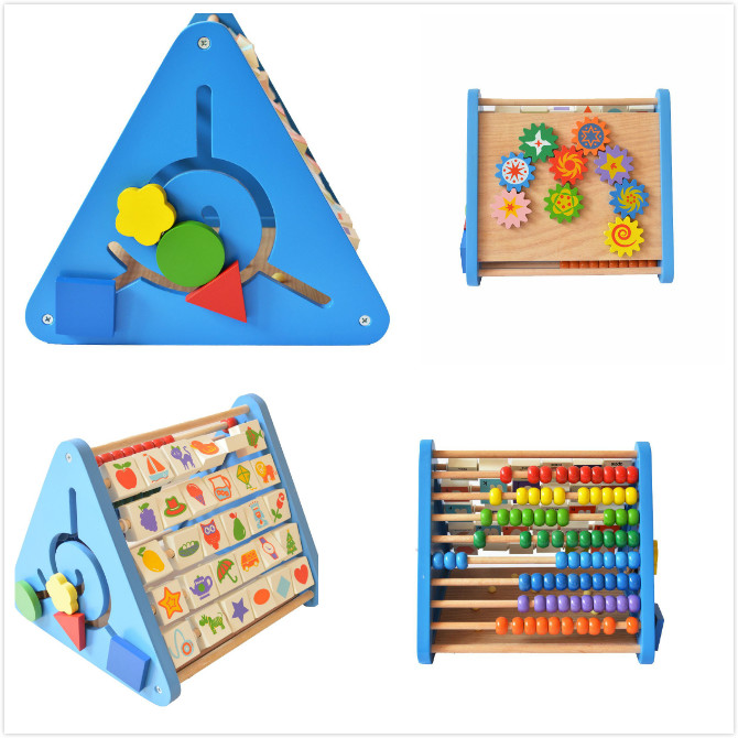 wooden Multifunction baby learning Toy
