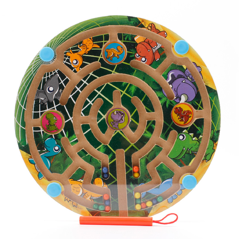 wooden earth maze toy
