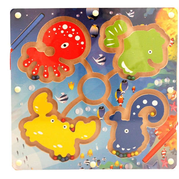 wooden sea animal maze