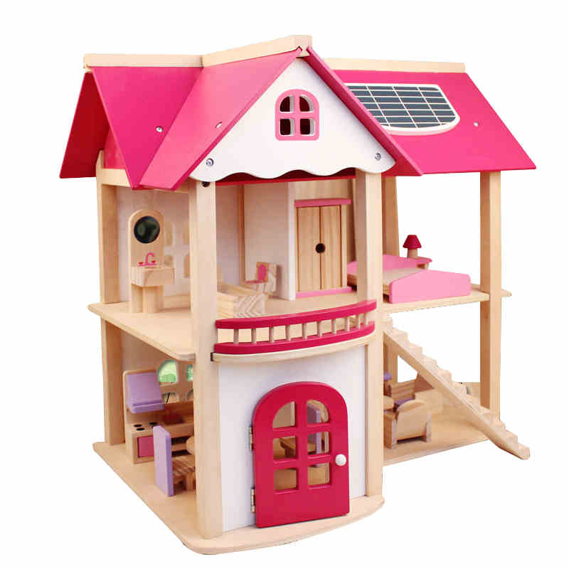 wooden cottage toy