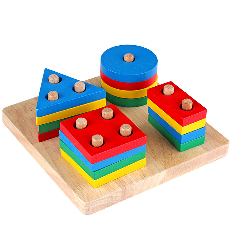 wooden geometric toy