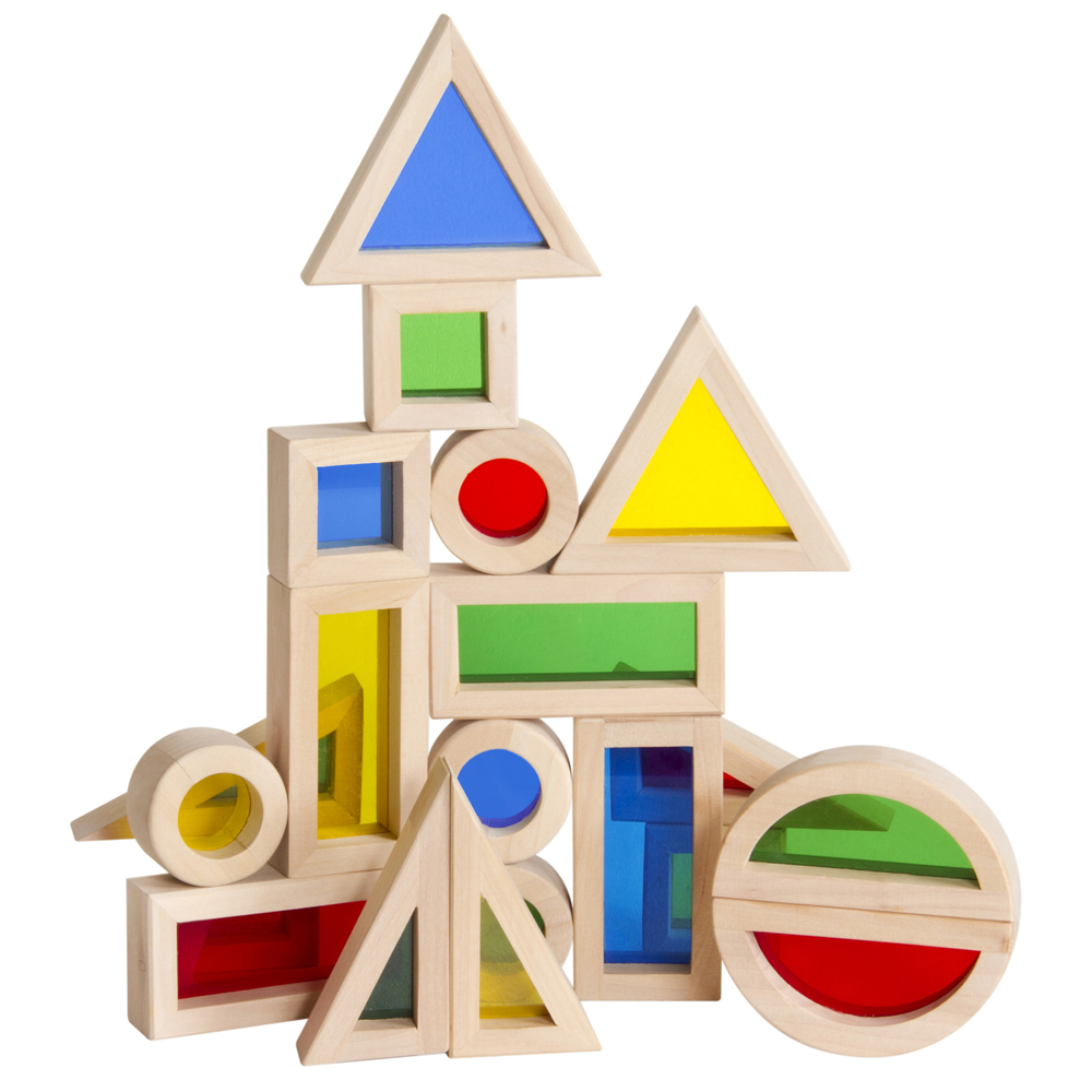 wooden color blocks set