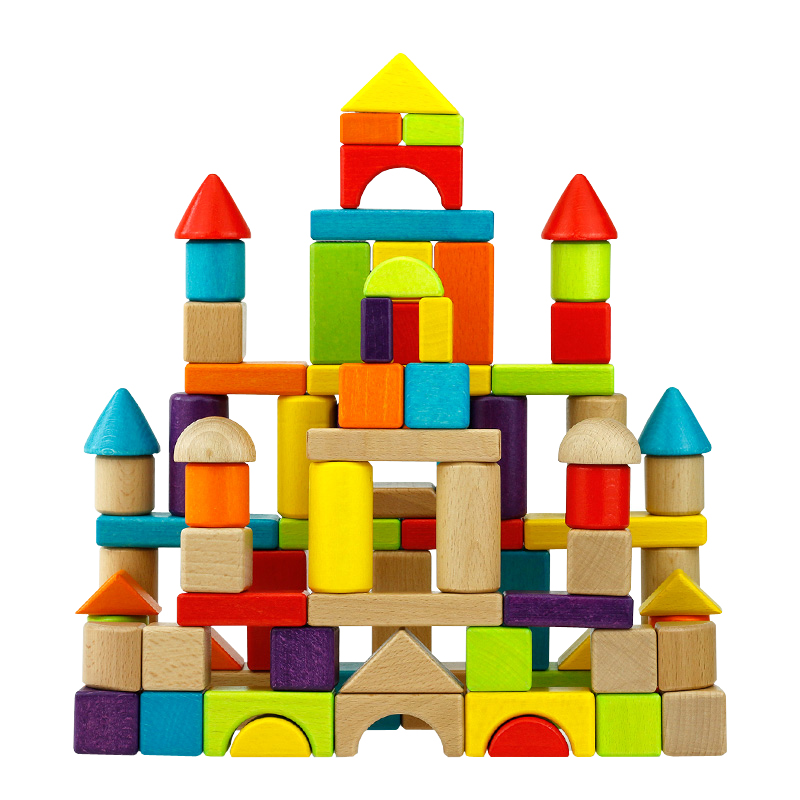 wooden color blocks toy