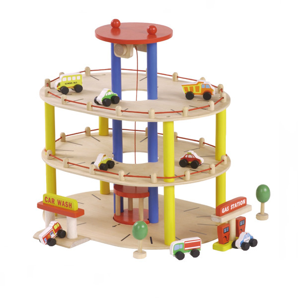 wooden educational car toy
