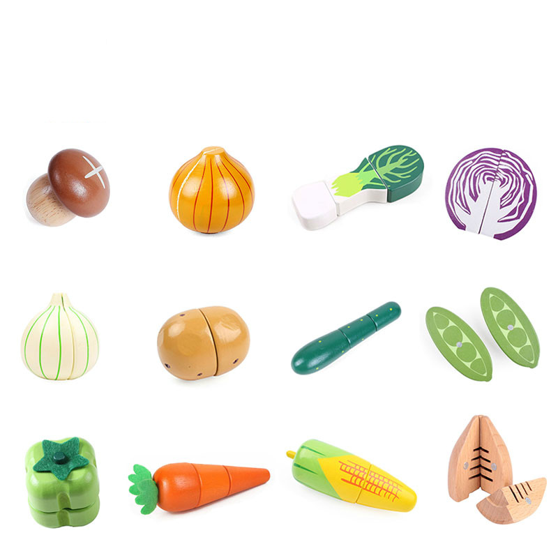 wooden cutting vegetables